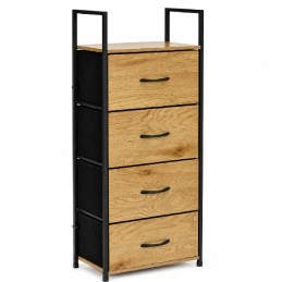 Szafka z 4 szufladami materiałowymi regał cm organizer tekstylny loft ModernHome