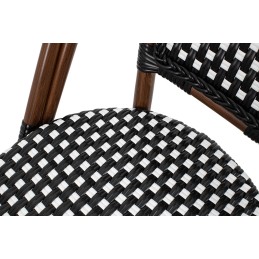 Zestaw 4 krzeseł ogrodowych CAFE PARIS    ARM brązowy rattan