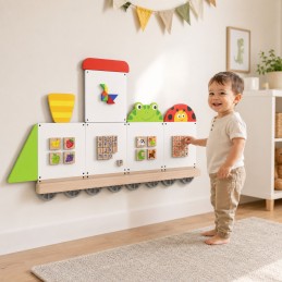 VIGA System Tablic Edukacyjnych Pociąg Zwierzątka Certyfikat FSC