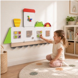 VIGA System Tablic Edukacyjnych Pociąg Zwierzątka Certyfikat FSC