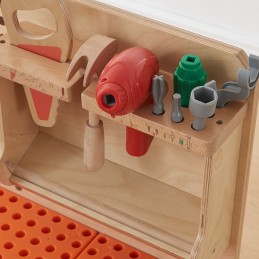 MASTERKIDZ Drewniany Warsztat Montessori STEM z Narzędziami