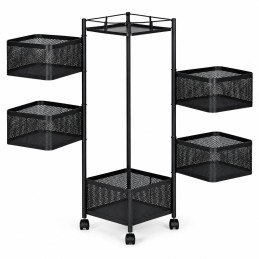 Regał kuchenny pomocnik organizer obrotowe półki 5 poziomów metal ModernHome