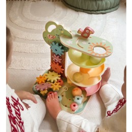 WOOPIE GREEN Drzewko Aktywności Kulodrom Montessori 4w1 FSC