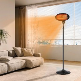 Parasol ogrzewacz elektryczny promiennik tarasowy stojący wiszący 2000W