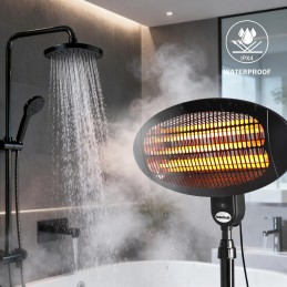 Parasol ogrzewacz elektryczny promiennik tarasowy stojący wiszący 2000W