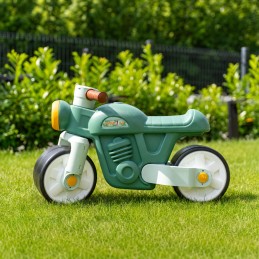 Falk  Jeździk Motorek Biegowy Zielony Retro Odpychacz Ciche Koła 1-3 lat