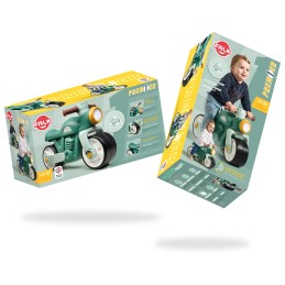 Falk  Jeździk Motorek Biegowy Zielony Retro Odpychacz Ciche Koła 1-3 lat