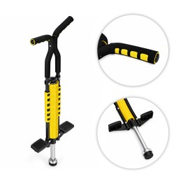 Pogo drążek do skakania jump stick skoczek dla dzieci do 80 kg żółty