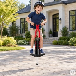Pogo drążek do skakania jump stick skoczek dla dzieci do 80 kg czarny