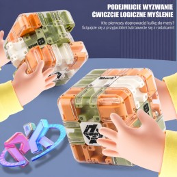 WOOPIE Łamigłówka  Gra Logiczna Labirynt 3D Kostka Zielona